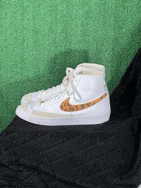 Nike Blazer Mid '77 Vintage Leopard Print Sneakers Size 8.5
